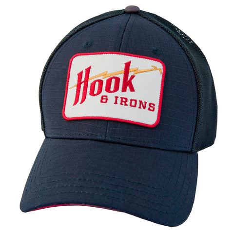 The Quick Cut Trucker - Navy Snapback Hat