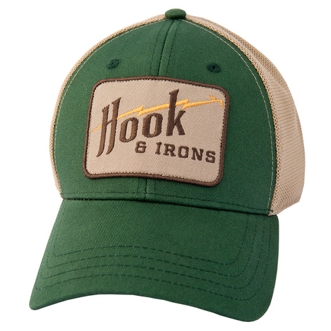 The Quick Cut Trucker - Green Snapback Hat