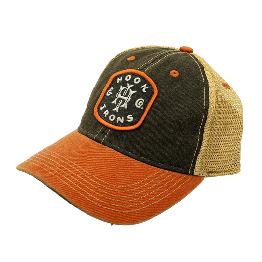 Vintage Trucker - Orange Snapback Hat