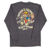 Firefighter Long Sleeve T-Shirt (Graphite) | Model: Alleycat