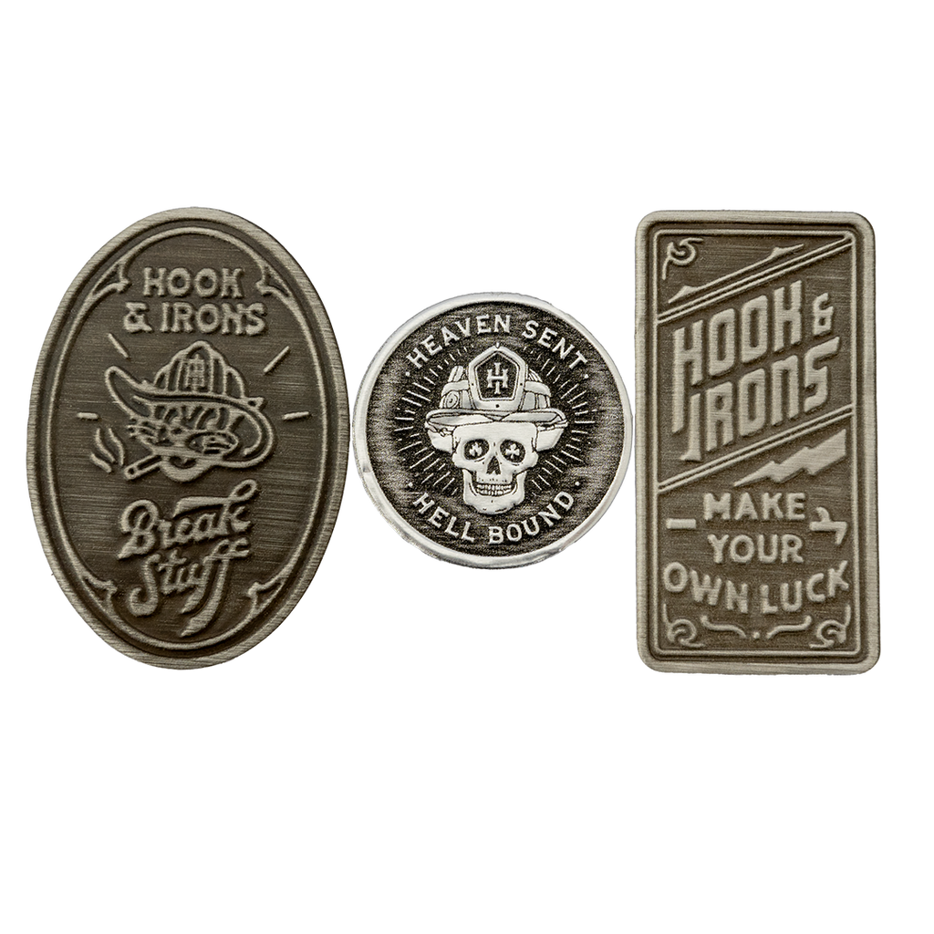 Firefighter Metallic Stickers | Model: H&I Metal