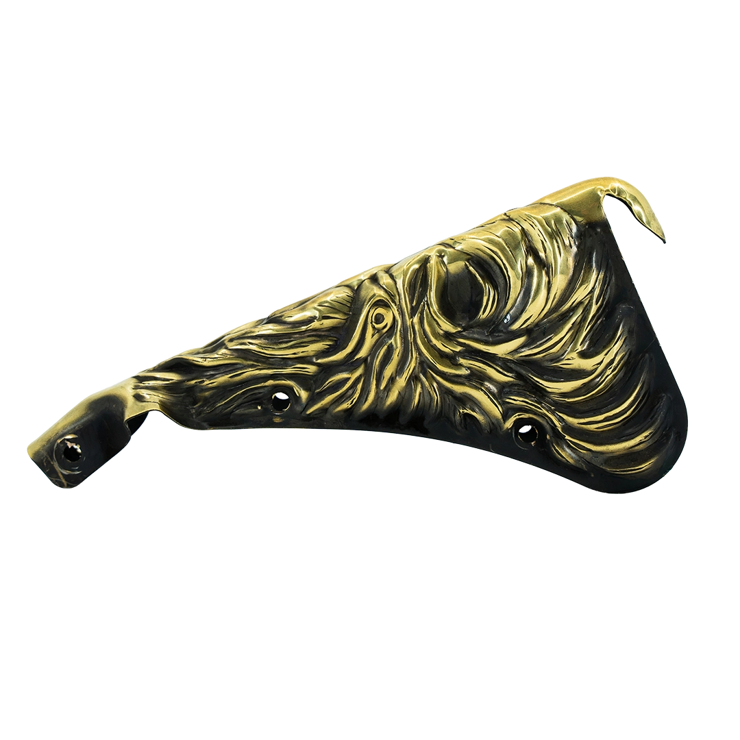 Firefighter Helmet Finial - Brass