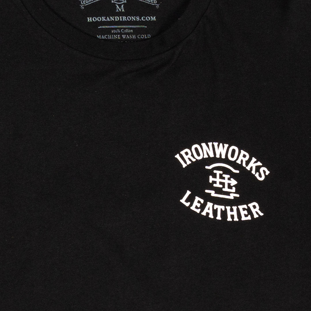 Ironworks Leather - Black Tee
