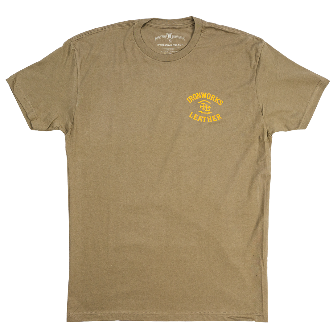 Ironworks Leather - Green Tee