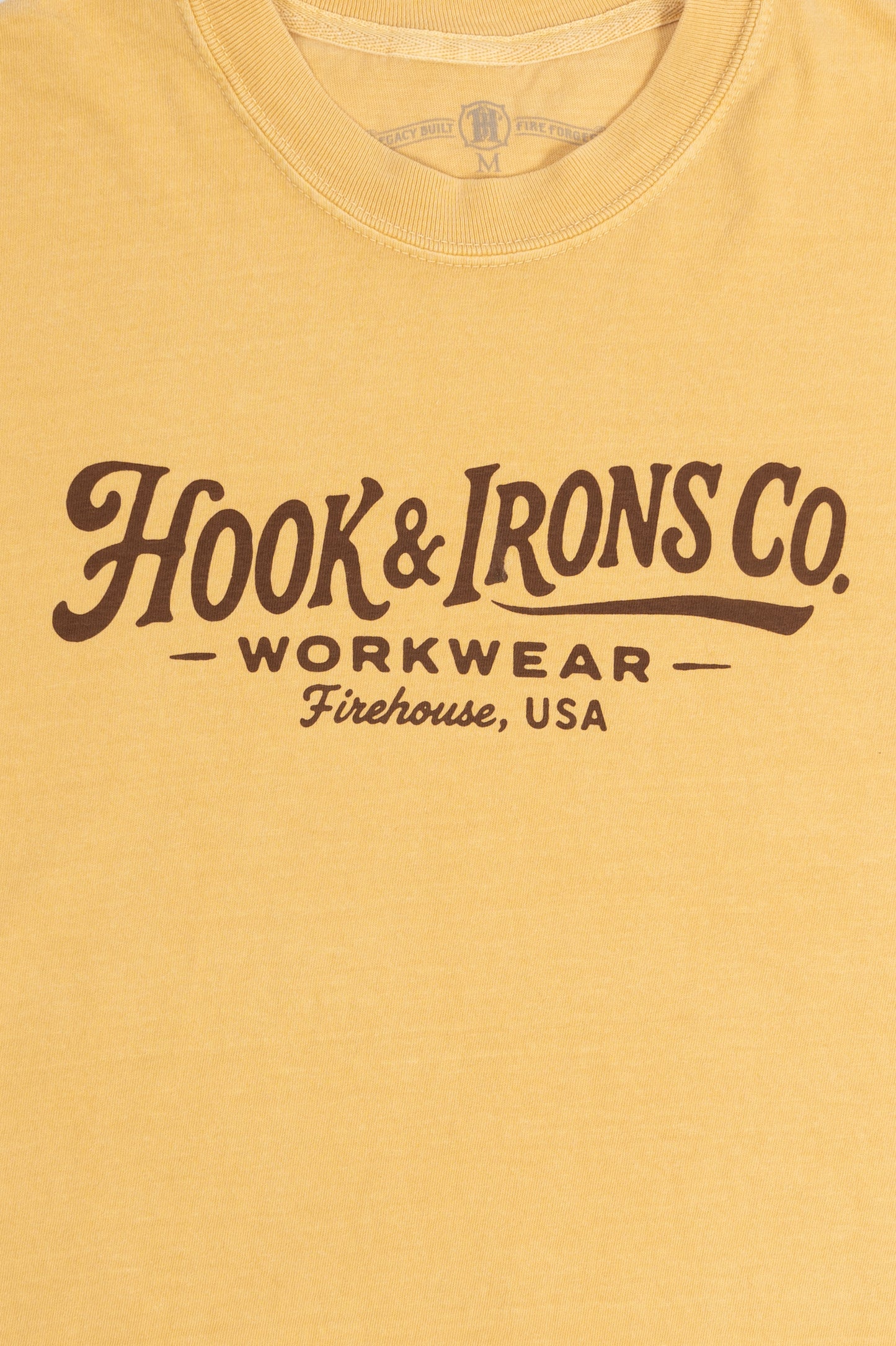 The Irons Always Workin' - Heavyweight Mustard Tee