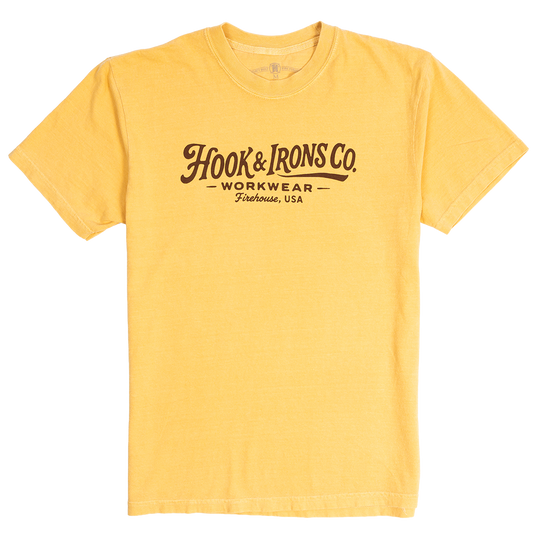 The Irons Always Workin' - Heavyweight Mustard Tee