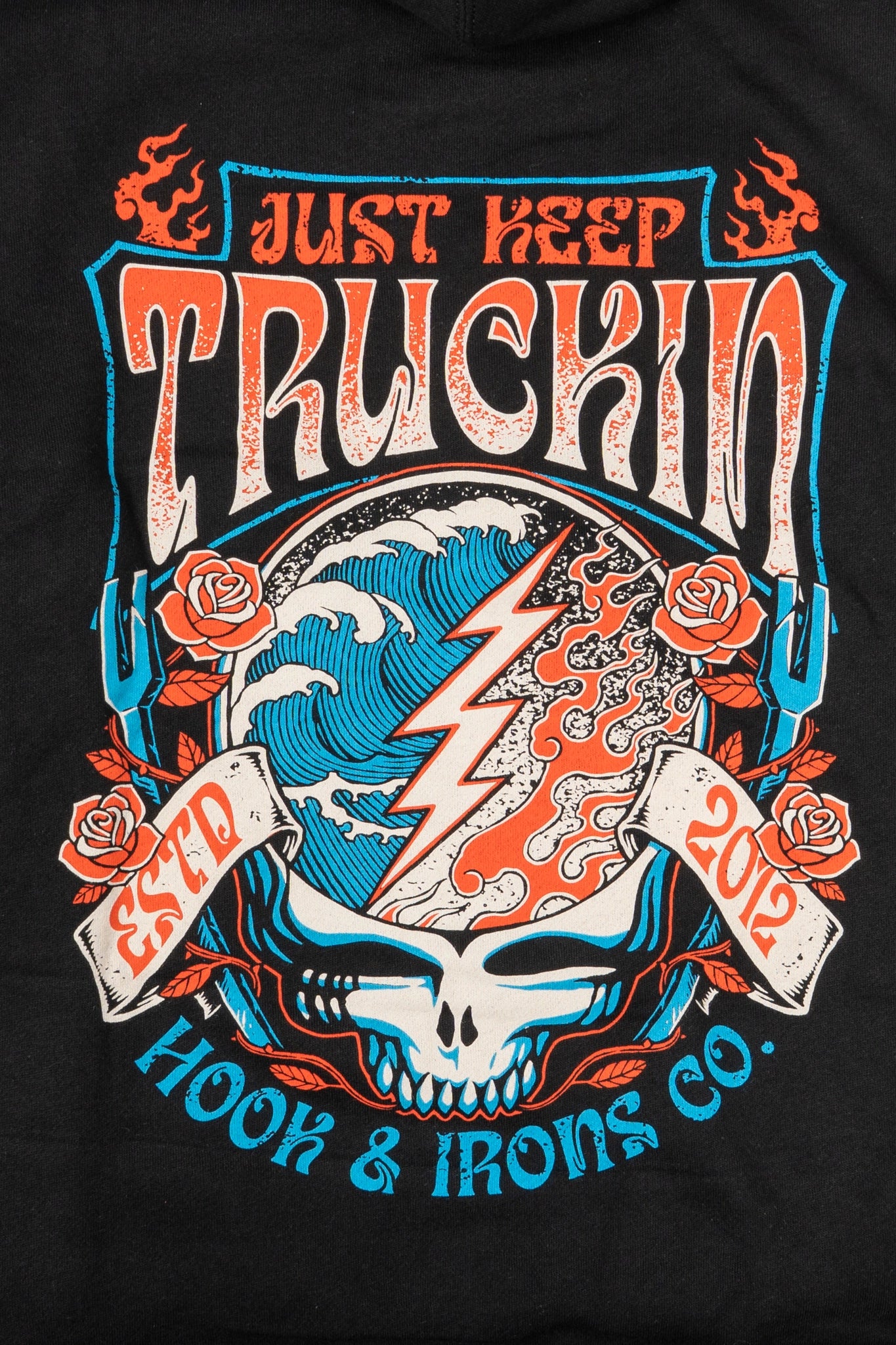 Keep Trucking - Black Hoodie