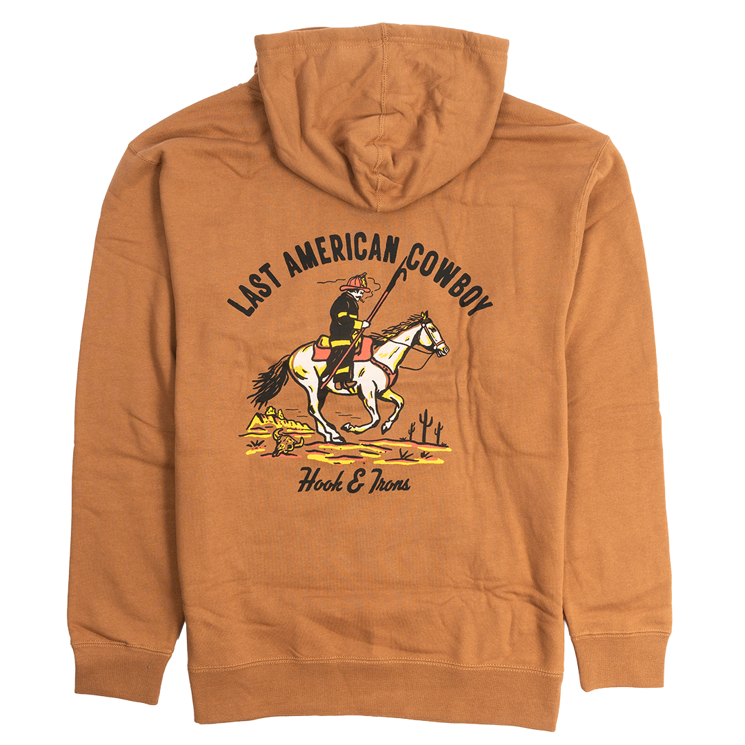 Last American Cowboy - Firefighter Hoodie (Saddle) – Hook & Irons Co.