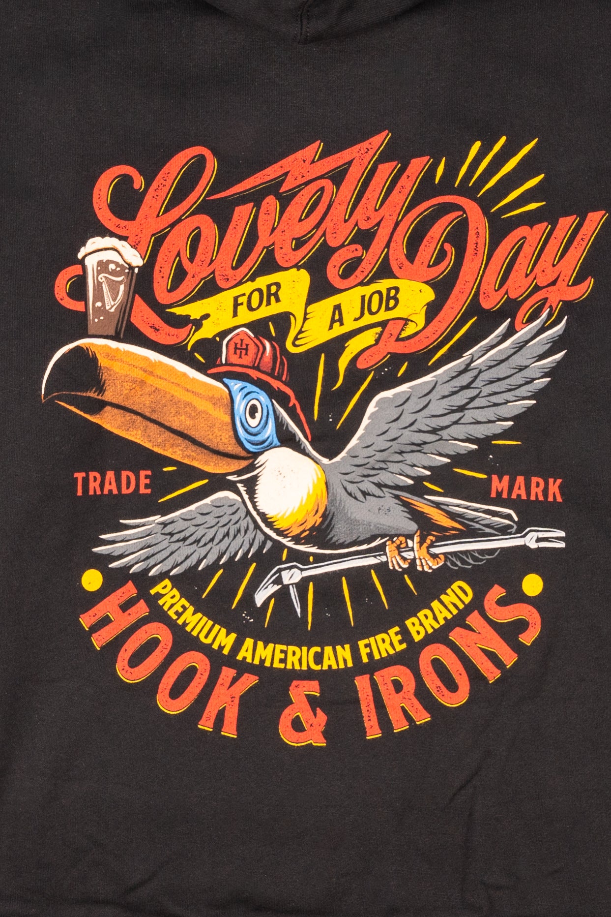 Lovely Day For A Job - Black Hoodie