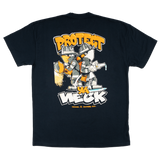 Firefighter T-Shirt (Navy) | Model: Protect Ya Neck