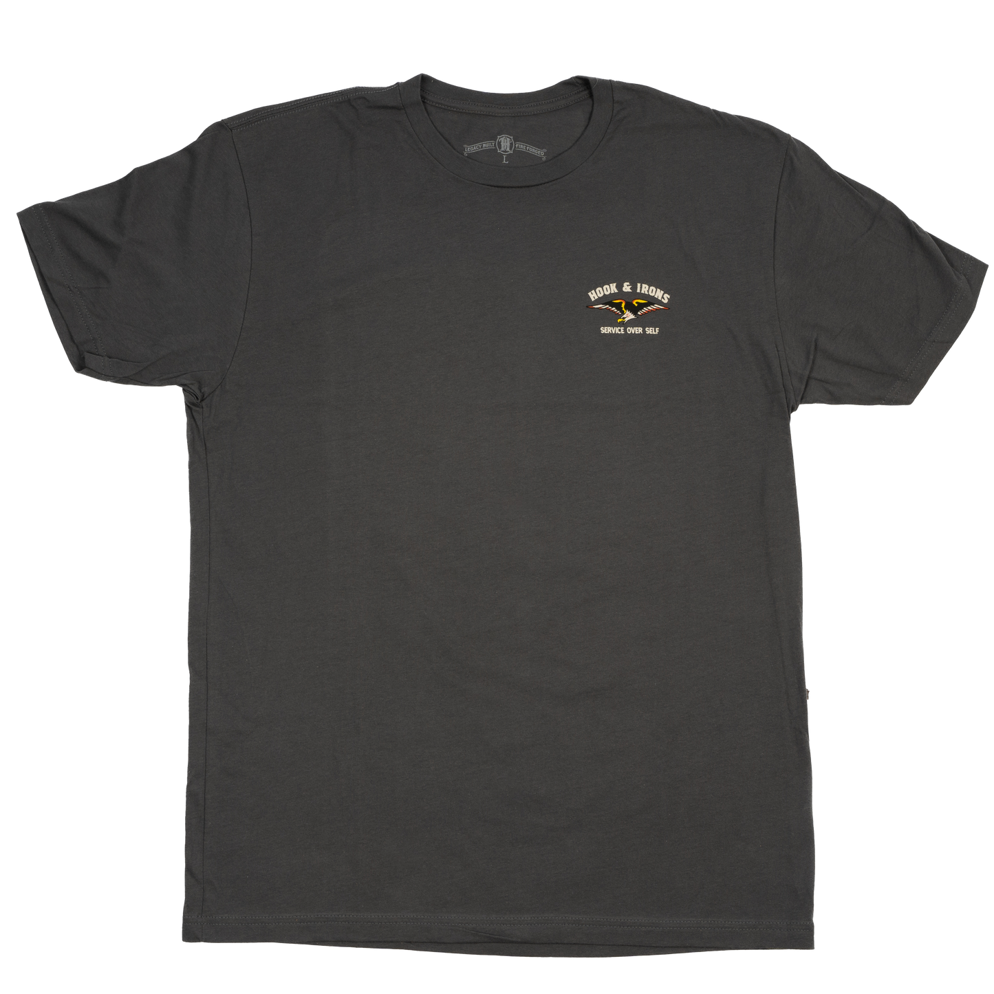 Firefighter T-Shirt (Charcoal) | Model: Service Over Self