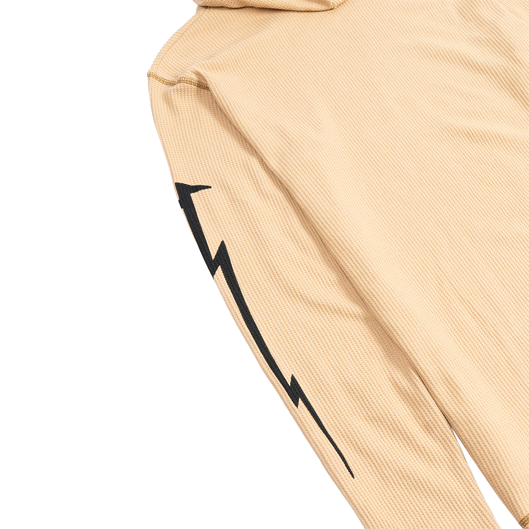 Night Lightning - Wheat Waffle Hoodie