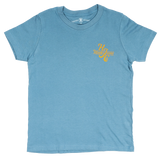 Kids Firefighter T-Shirt (Blue Steel) | Model: Old School Young Blood