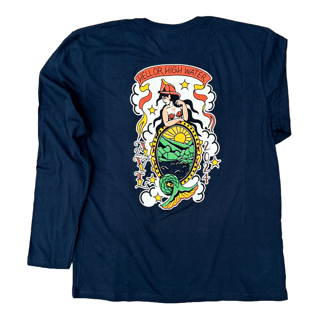 Asheville FD - Firefighter Long Sleeve Shirt Come Hell Or High