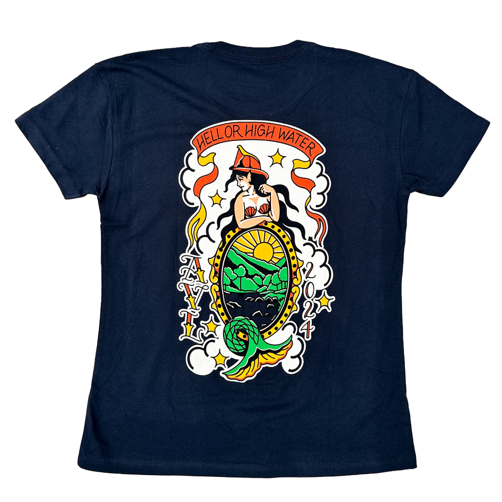 Women's Navy Tee - Asheville