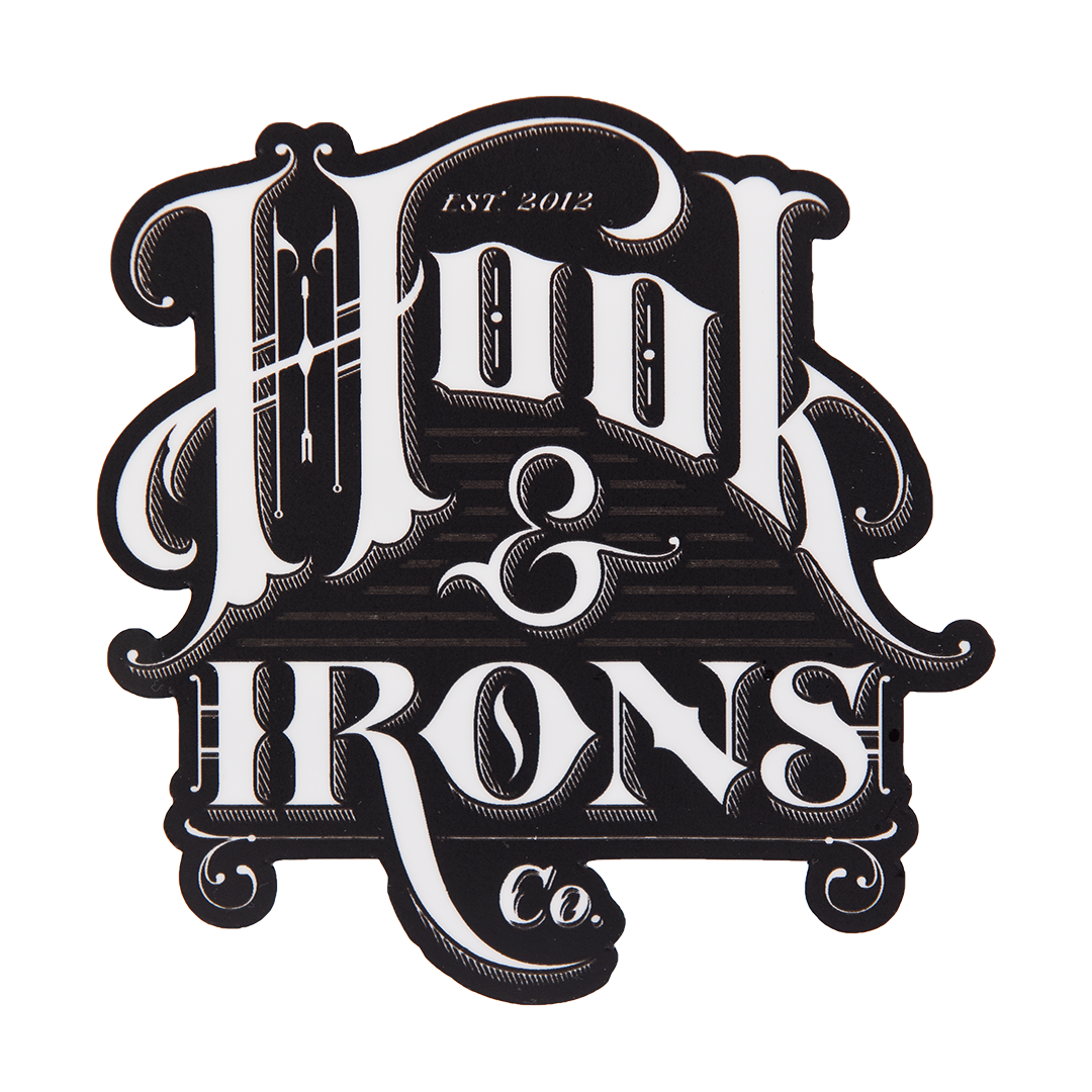 Firefighter Vinyl Slap Sticker | Model: Negative Logo, Black on White Text