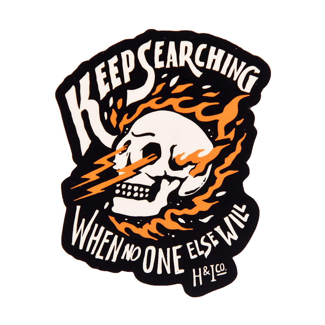 Firefighter Vinyl Slap Sticker | Model: Keep Searching