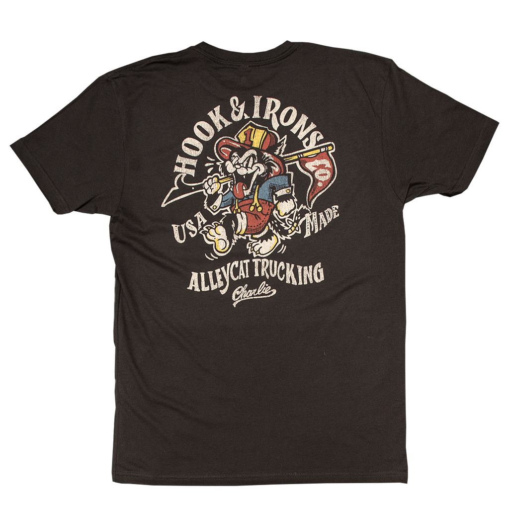 Firefighter T-Shirt (Black) | Model: Alleycat