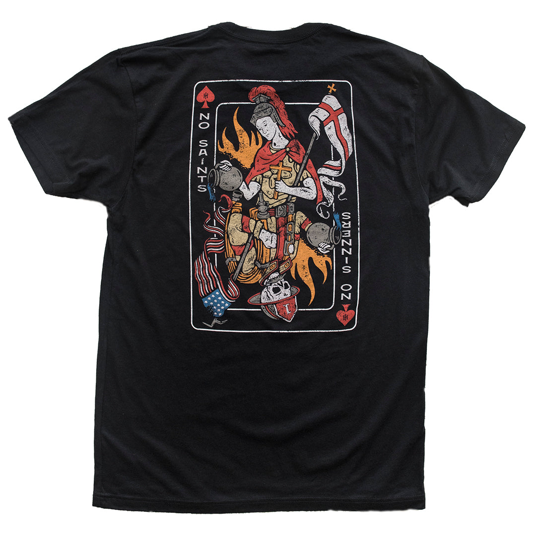 St. Florian's Reflection - Firefighter T-Shirt (Black) – Hook