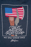 Great American Irons Work V2 - Heather Navy Tee