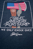 Great American Irons Work V2 - Heather Navy Tee