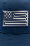 Stars And Bars Navy - Stretchfit Techmesh