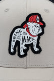 Bulldog Trucker - Khaki Snapback Hat