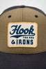 The XL - Navy and Olive Snapback (XL Fit)