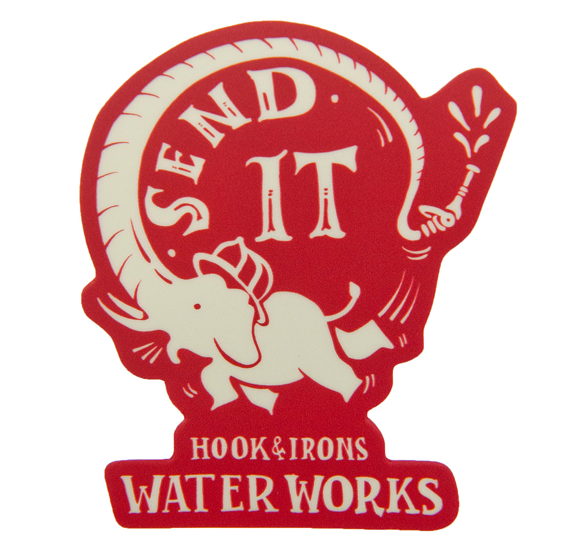 Firefighter Vinyl Slap Sticker | Model: Send It (Red)