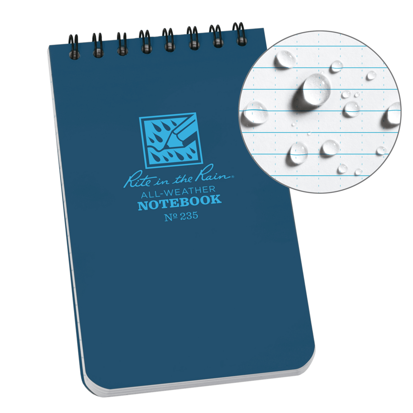 RIte in the Rain Spiral Top Notebook