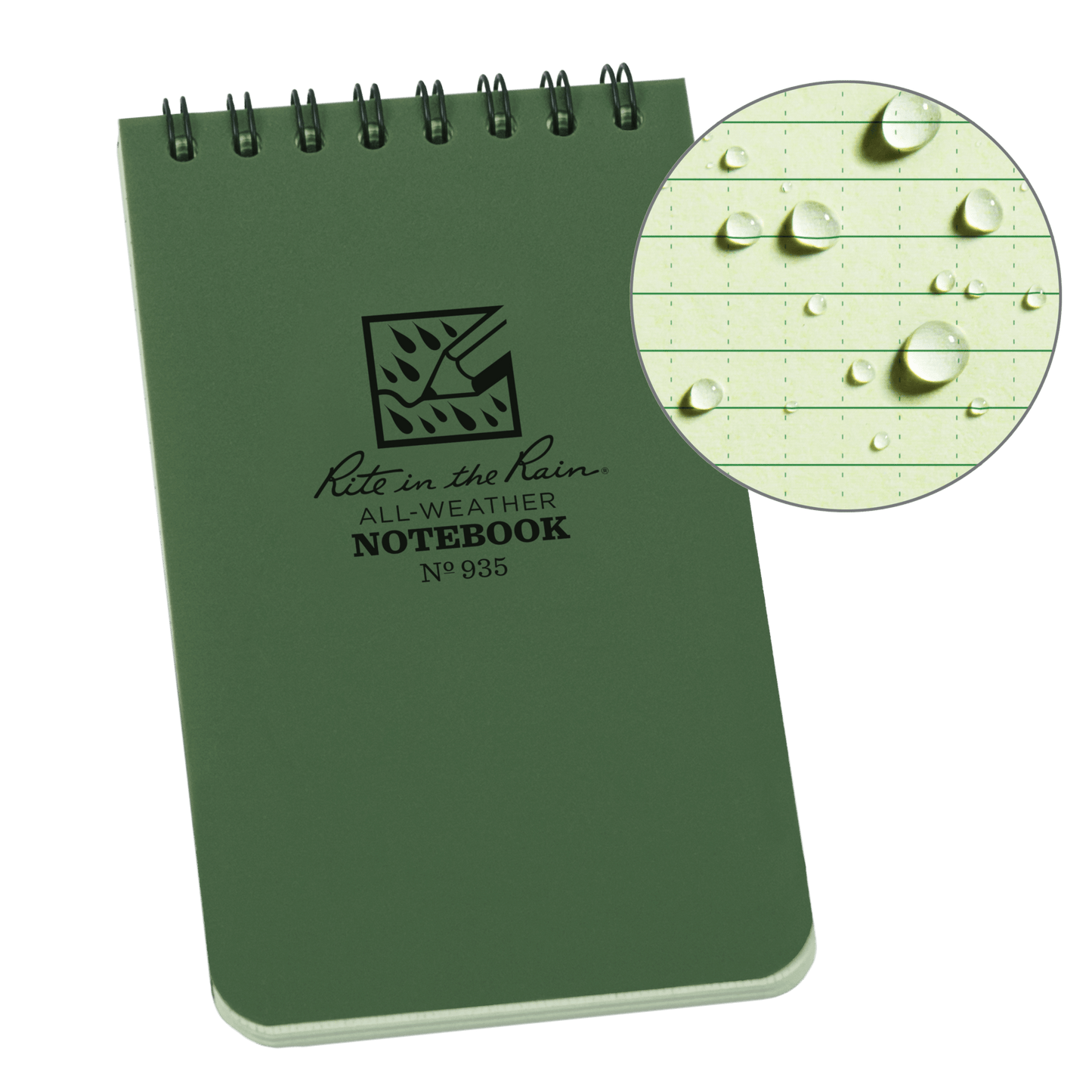RIte in the Rain Spiral Top Notebook