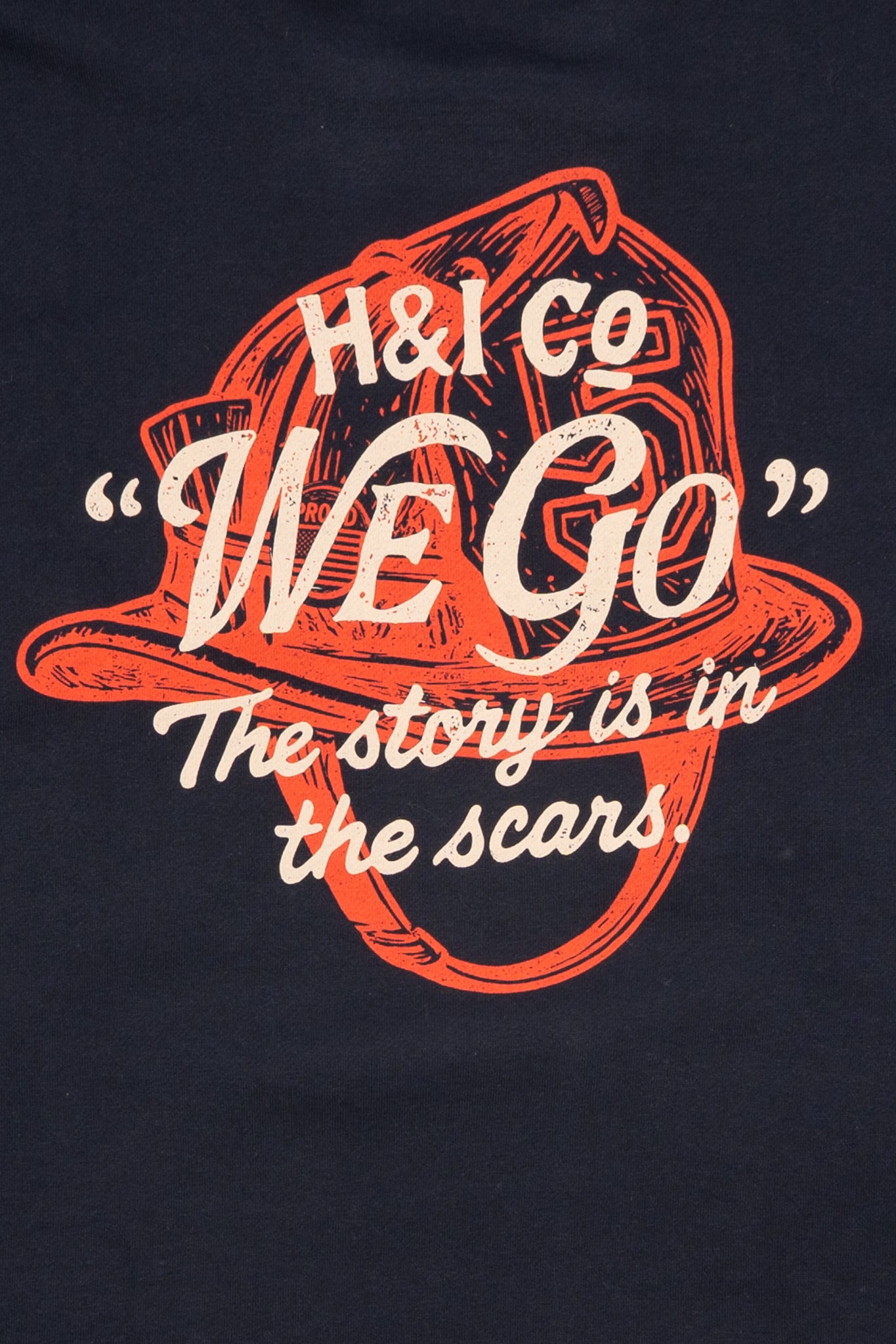 Story is in the Scars - Navy Sweatshirt