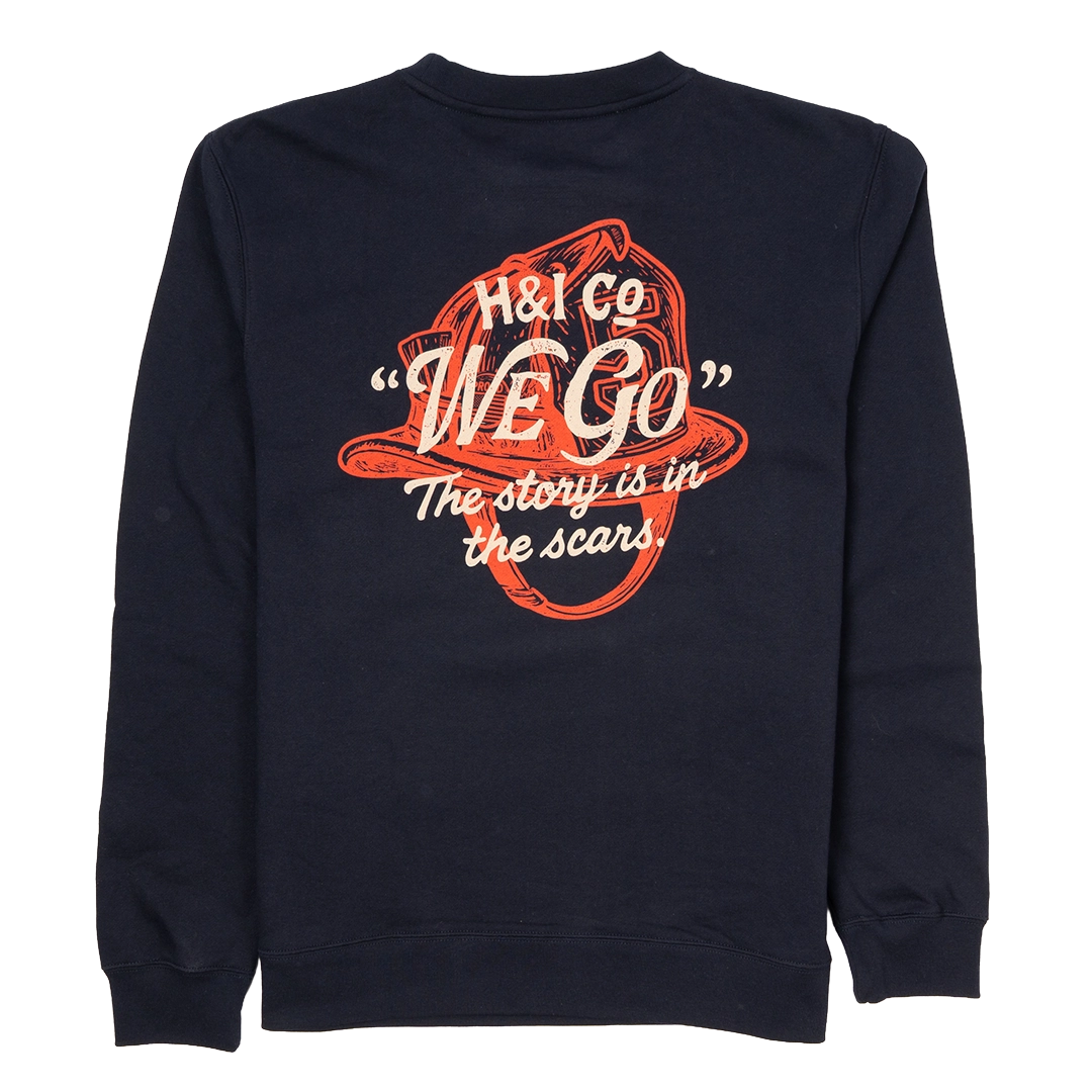 Story is in the Scars - Navy Sweatshirt