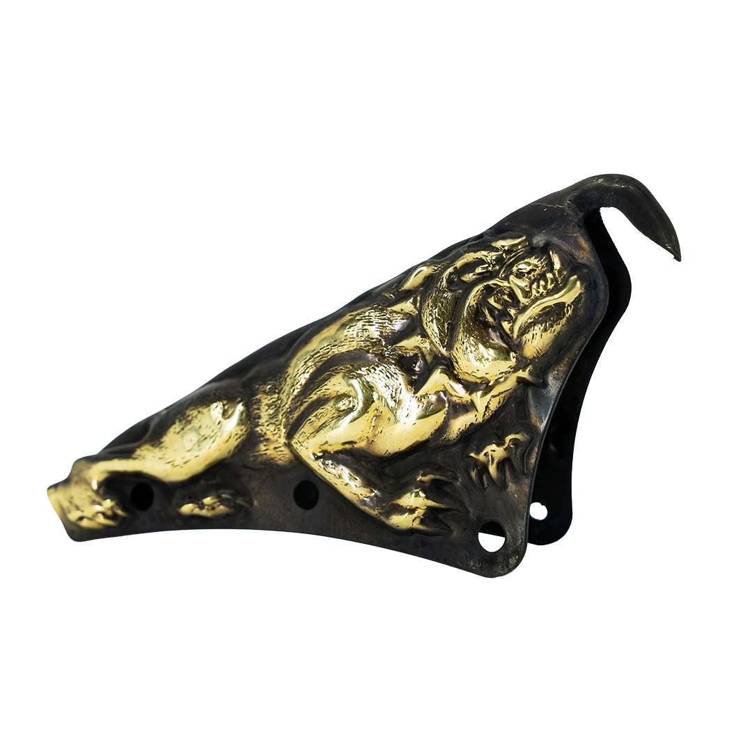 Firefighter Helmet Finial - Brass