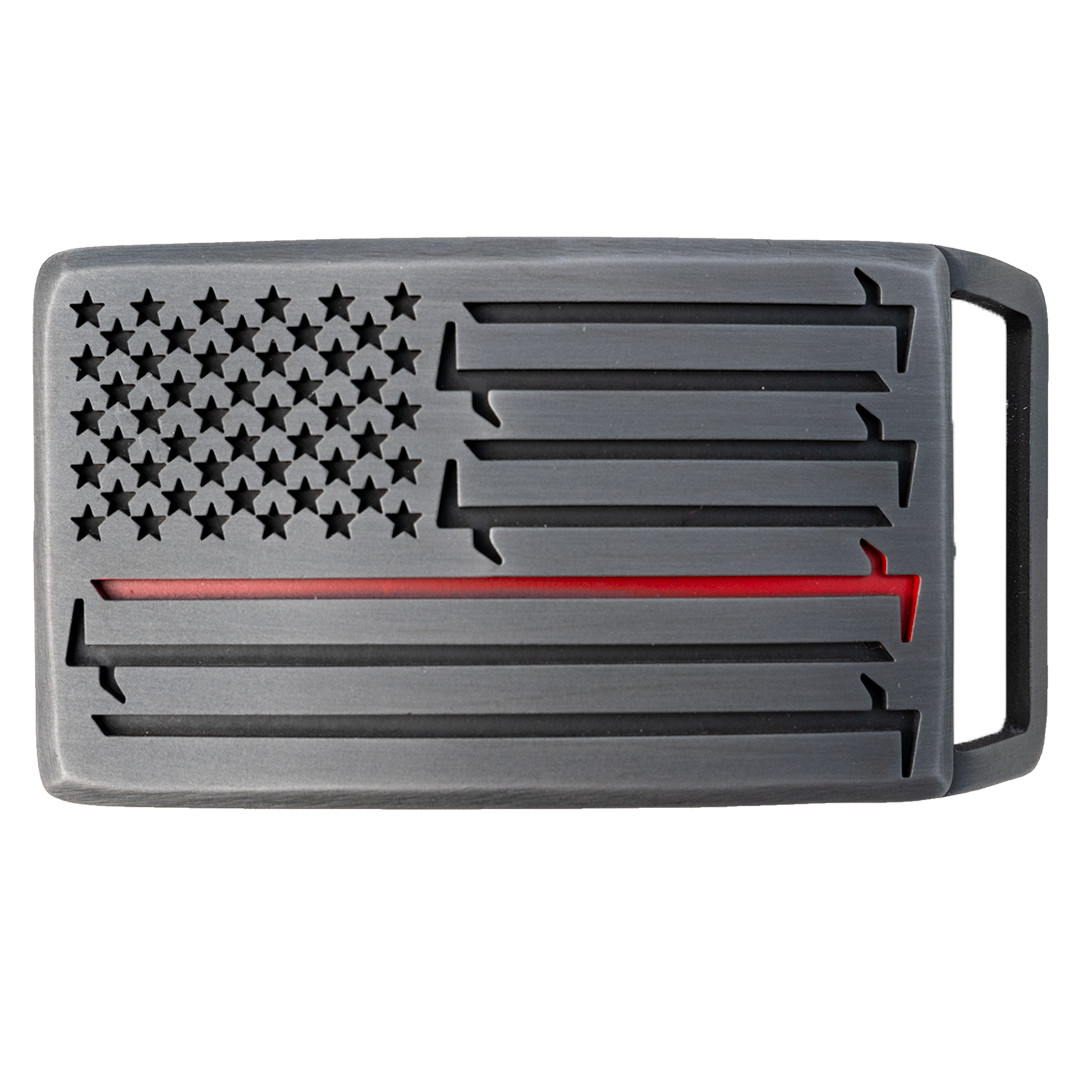 Firefighter Belt Buckle | Stars & Bars