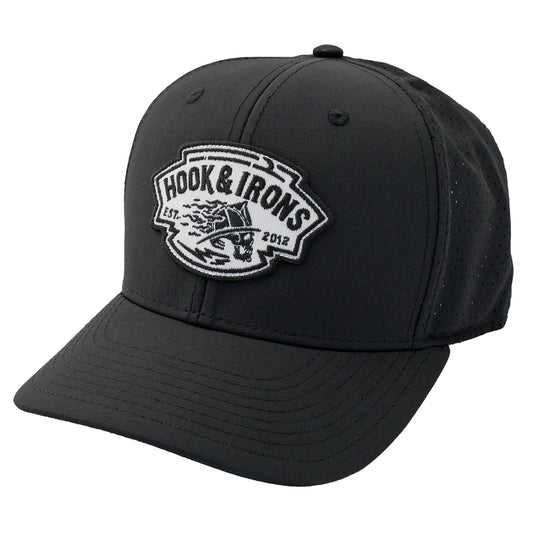 Firefighter Snapback Cap (Black) | Model: Bones Trucker Hat