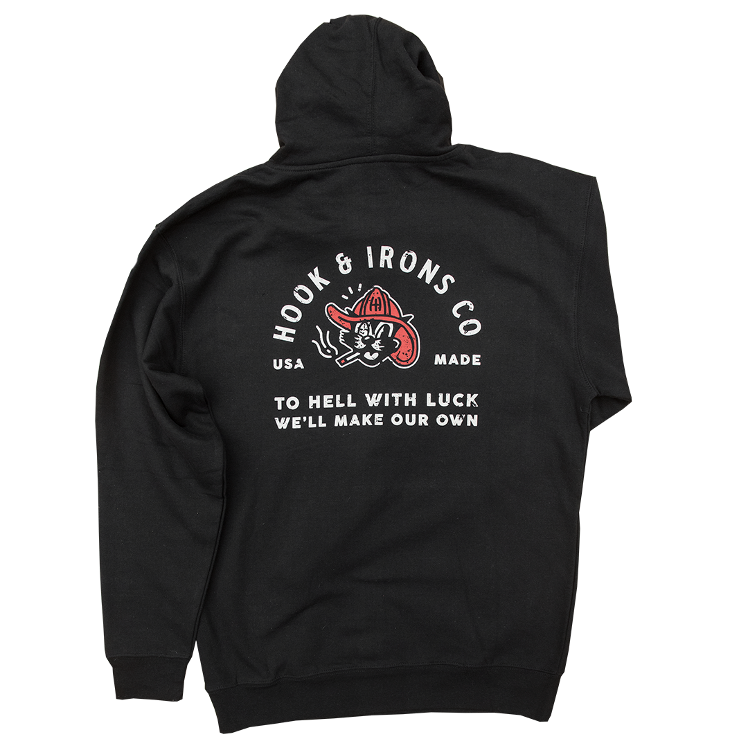 Black Cat Hoodie - Black