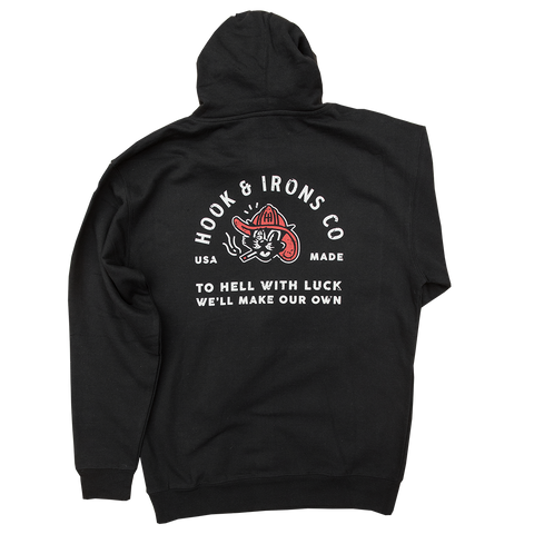 Black Cat Hoodie - Black