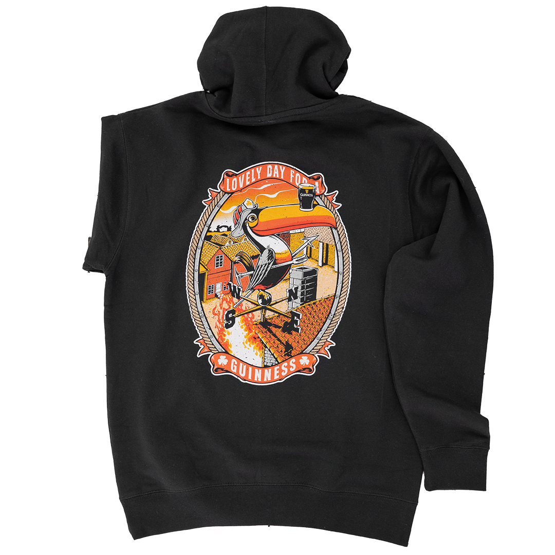 Firefighter Sweatshirt (Black) | Model: Lovely Day Hoodie