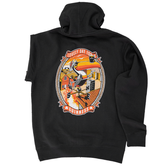 Firefighter Sweatshirt (Black) | Model: Lovely Day Hoodie