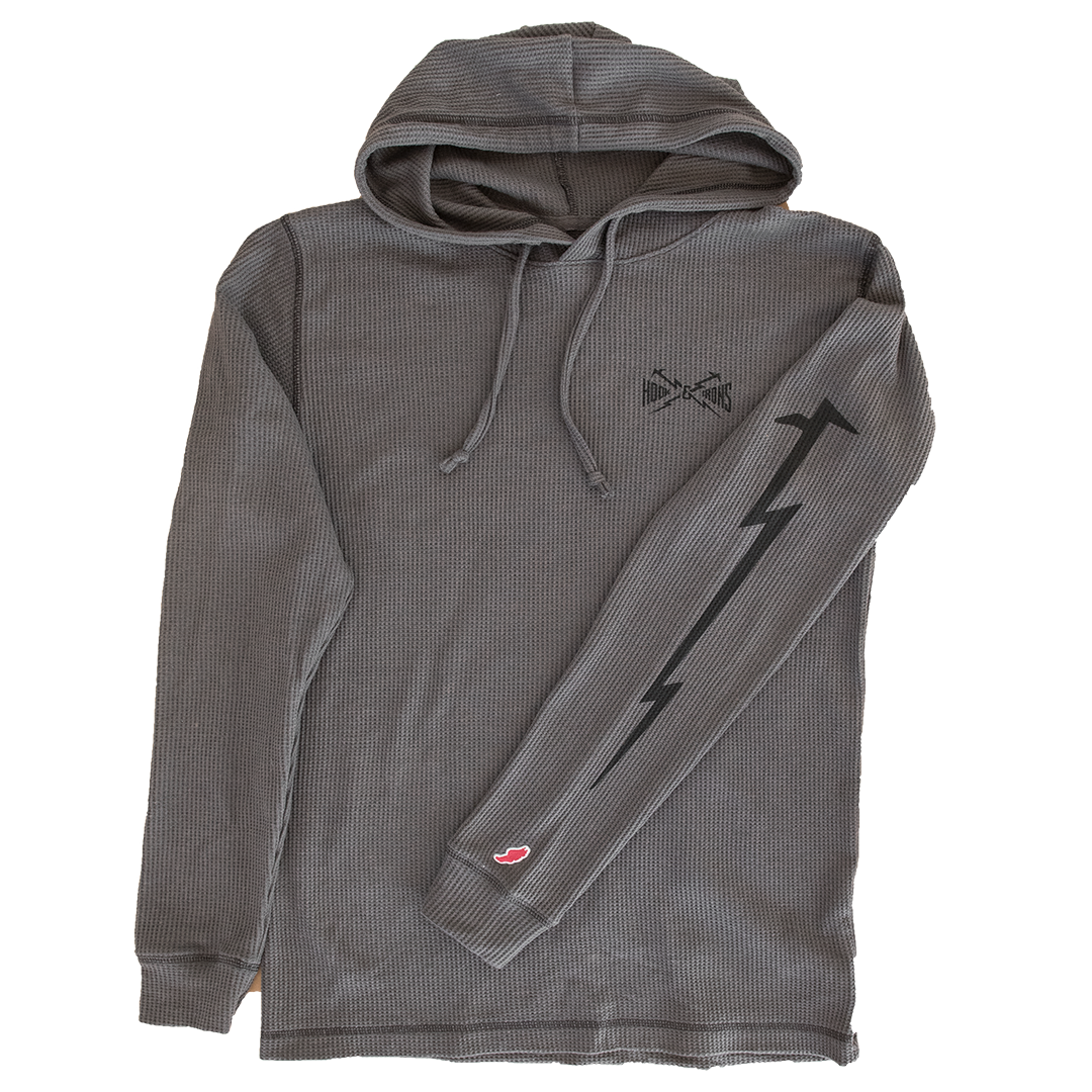 Firefighter Sweatshirt (Charcoal) | Model: Night Lightning Hoodie