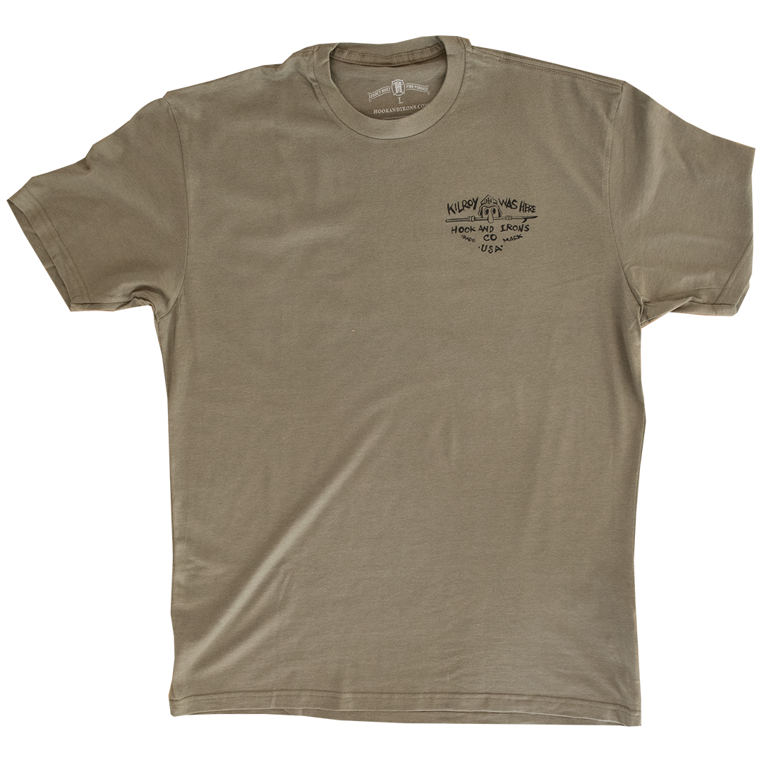 Kilroy Was Here - Army Green Tee