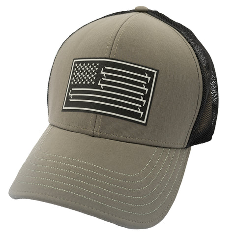 Stars & Bars Premium Trucker - Olive & Black Hat