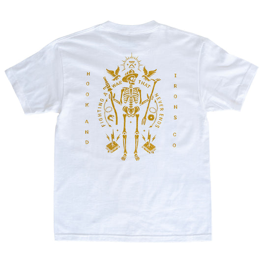 Firefighter T-Shirt (White) | Model: War That Never Ends