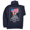 Firefighter Sweatshirt (Navy Blue) | Model: Great American Irons Work Hoodie