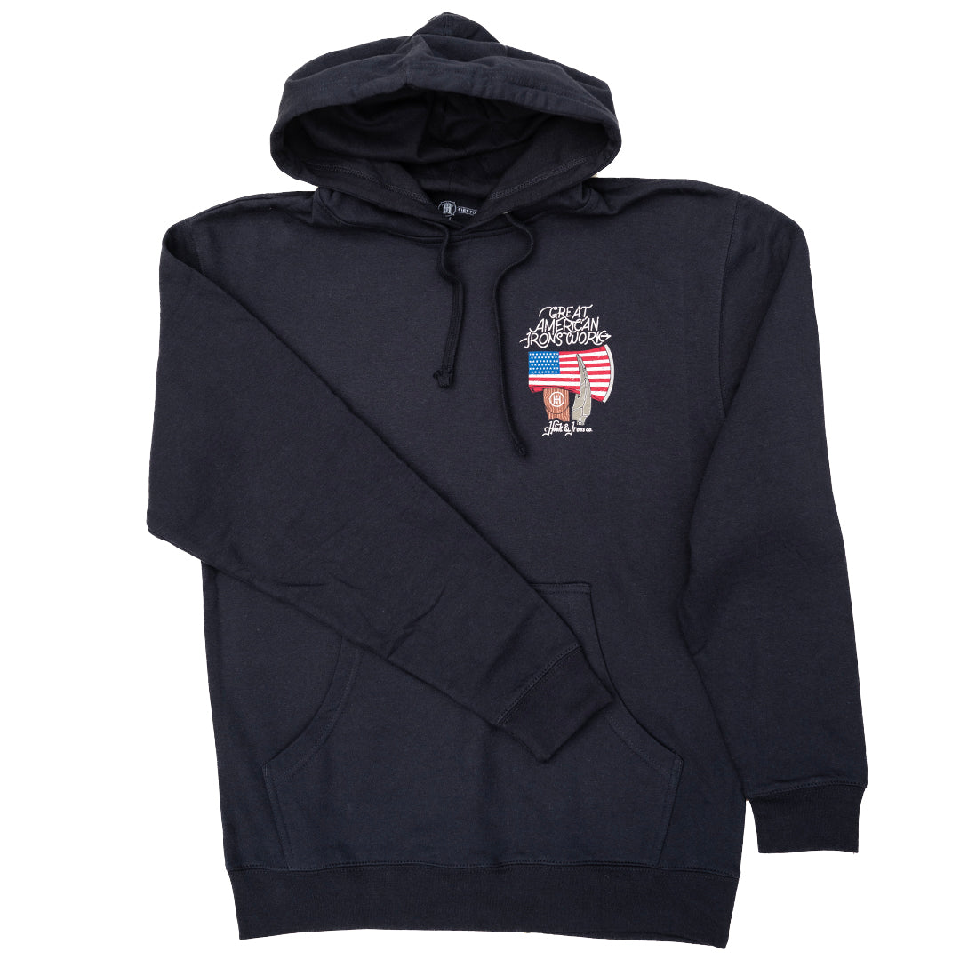 Great American Irons Work V2 - Navy Hoodie