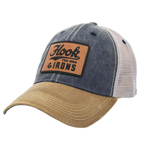 Hook Trucker - Denim and Waxed Canvas Hat