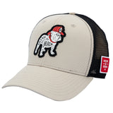 Bulldog Trucker - Khaki Snapback Hat