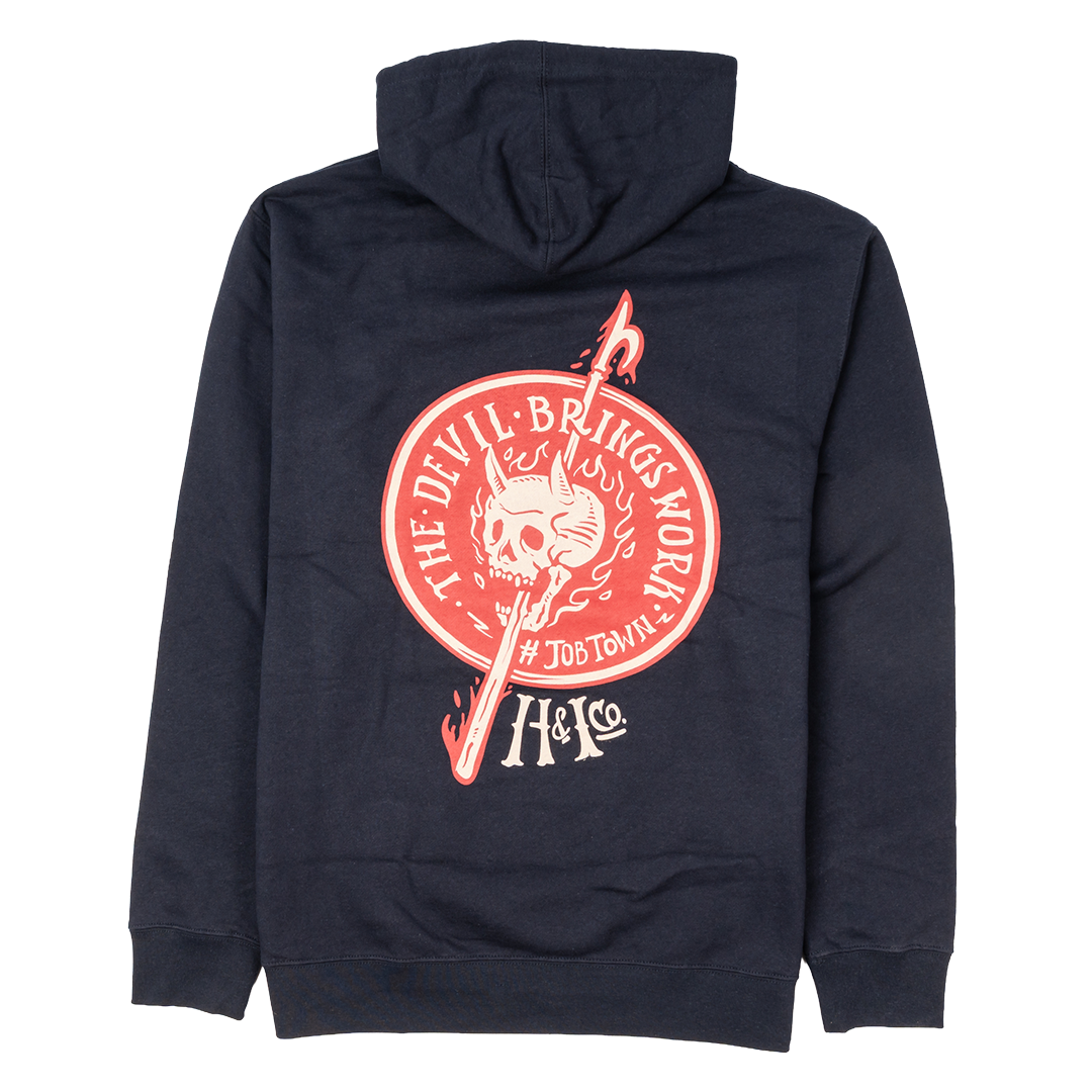 Devil Brings Work - Black Hoodie