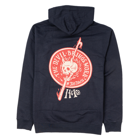 Devil Brings Work - Black Hoodie